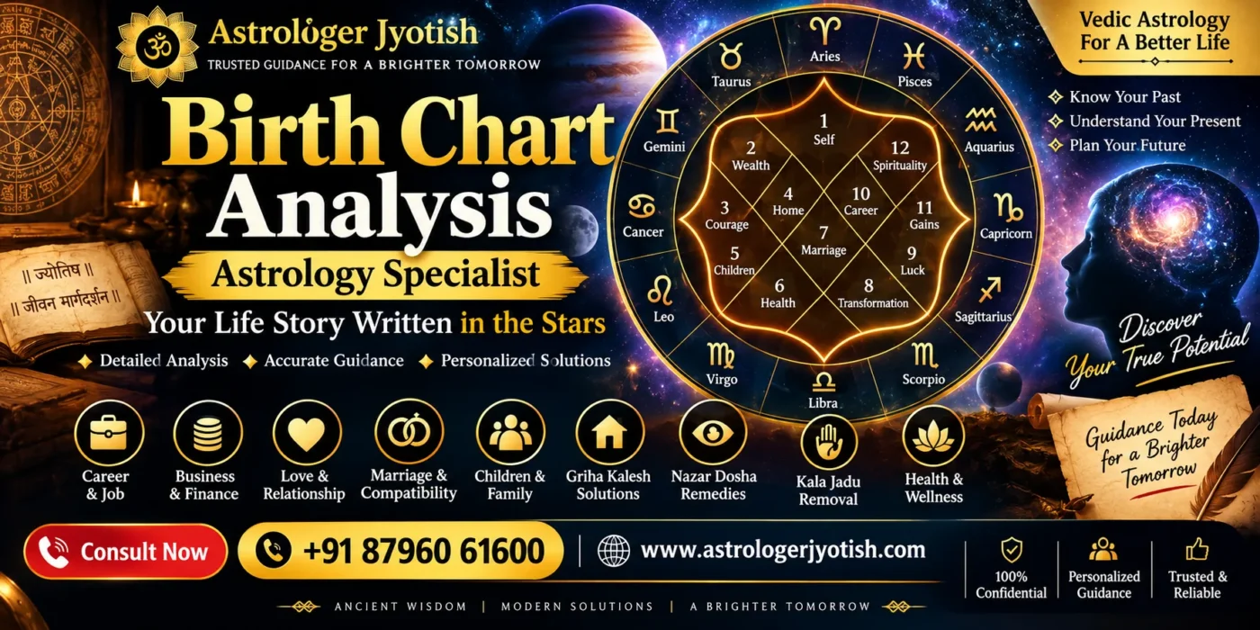 Birth Chart Analysis Astrology Specialist for Personalized Vedic Astrology Guidance