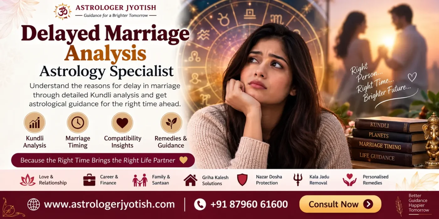 Delayed Marriage Analysis Astrology Specialist – Astrologer Jyotish