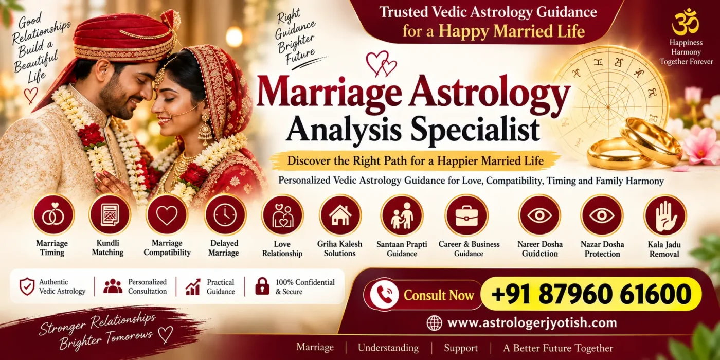 Marriage Astrology Analysis Specialist for Vedic Marriage Guidance