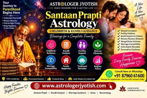 Santaan Prapti Astrology Specialist for Childbirth and Kundli Guidance